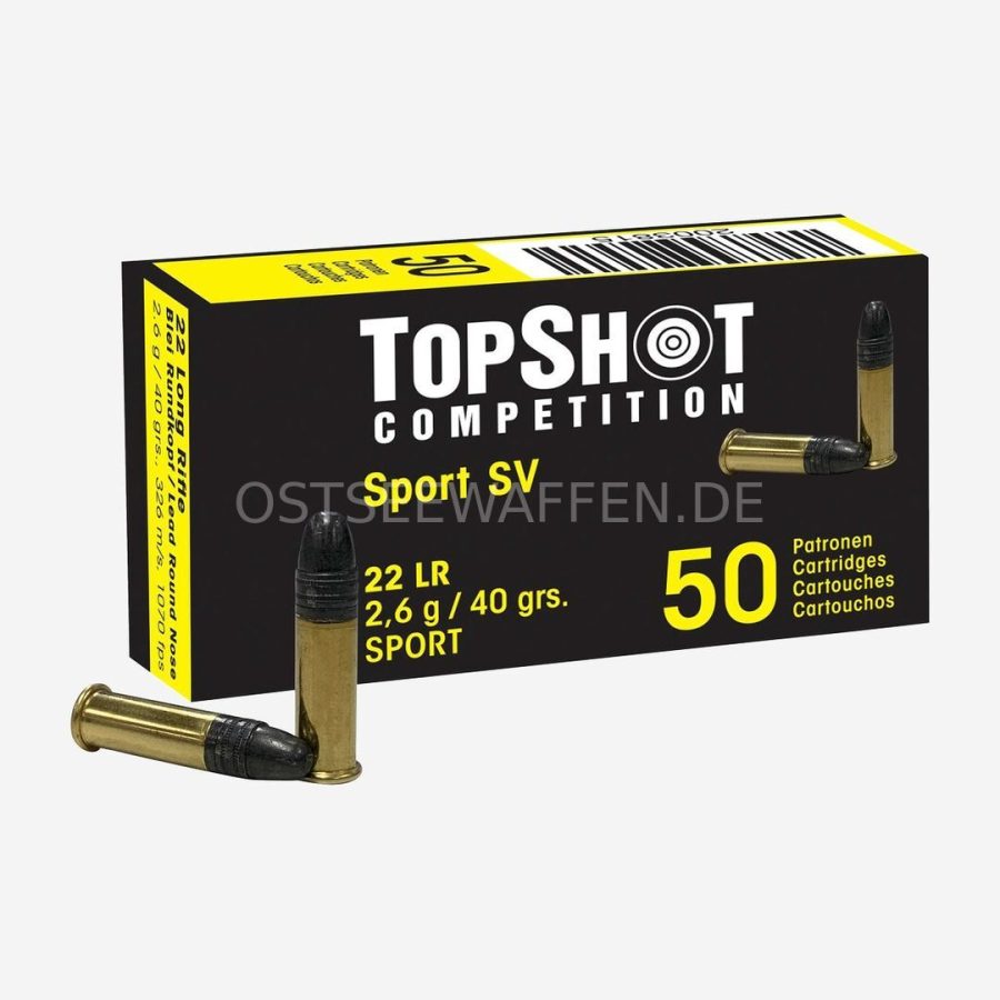 TopShot .22 lr Black SV 40 grs / 2,6 g